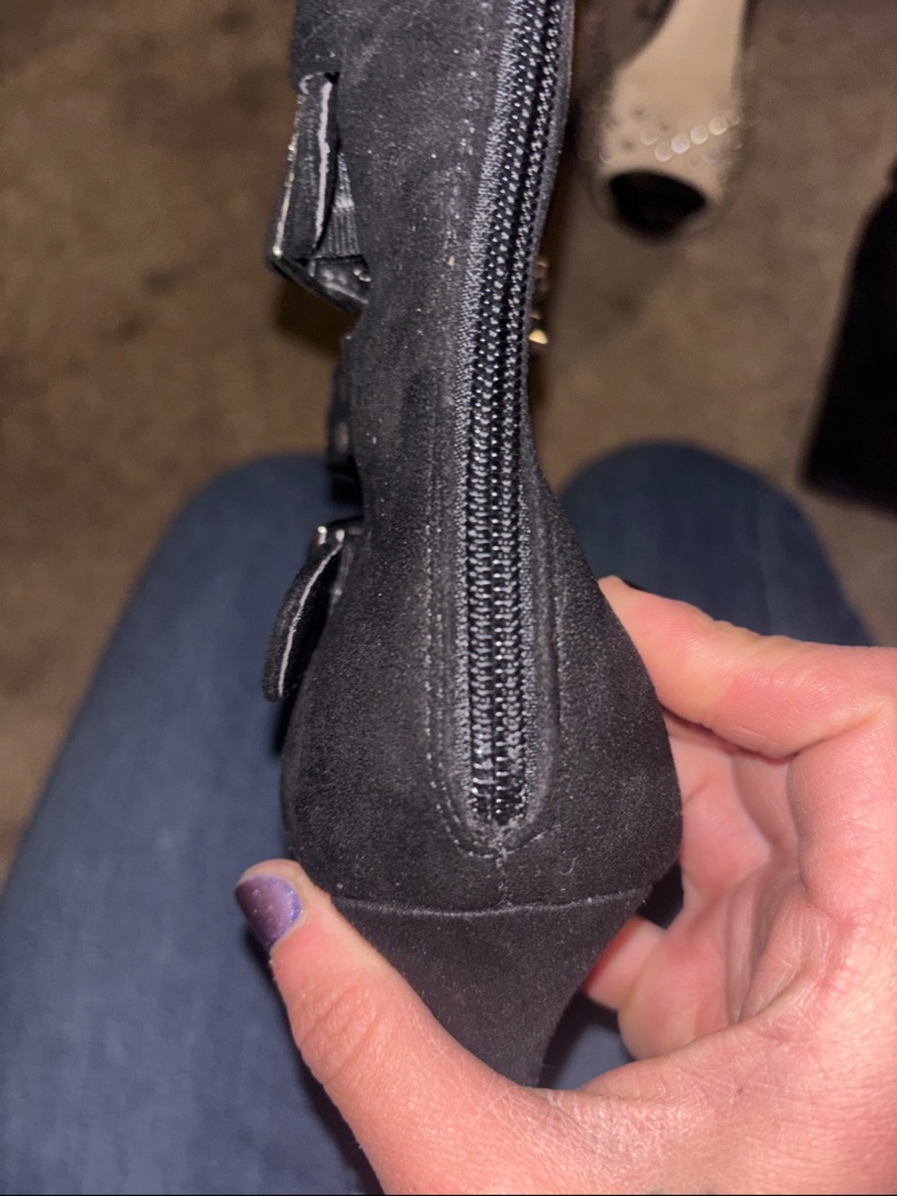 Cape Robbin Black Studded Gladiator Heels - Picture 8 of 8
